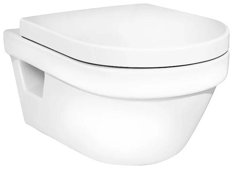 Унитаз Gustavsberg Hygienic Flush WWC 5G84HR01 (с сиденьем, микролифт) Унитаз Gustavsberg Hygienic Flush WWC 5G84HR01 (с сиденьем, микролифт)